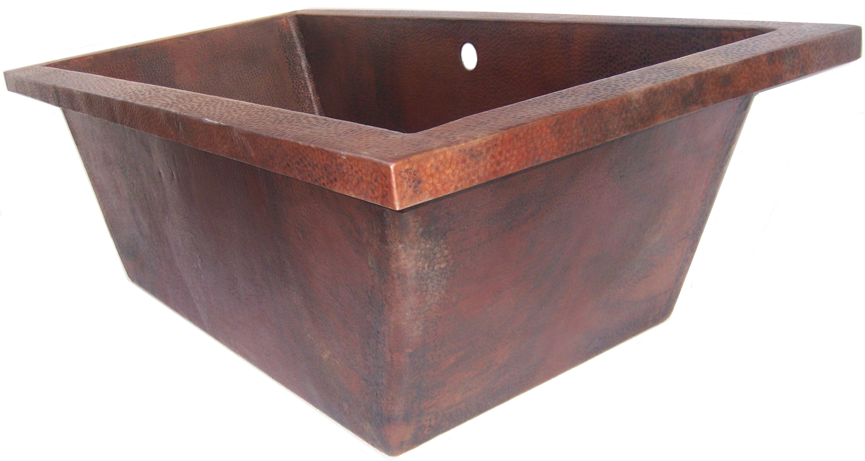 Small Hammered Copper Bath Tub