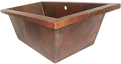 Rectangular Hammered Copper Bath Tub