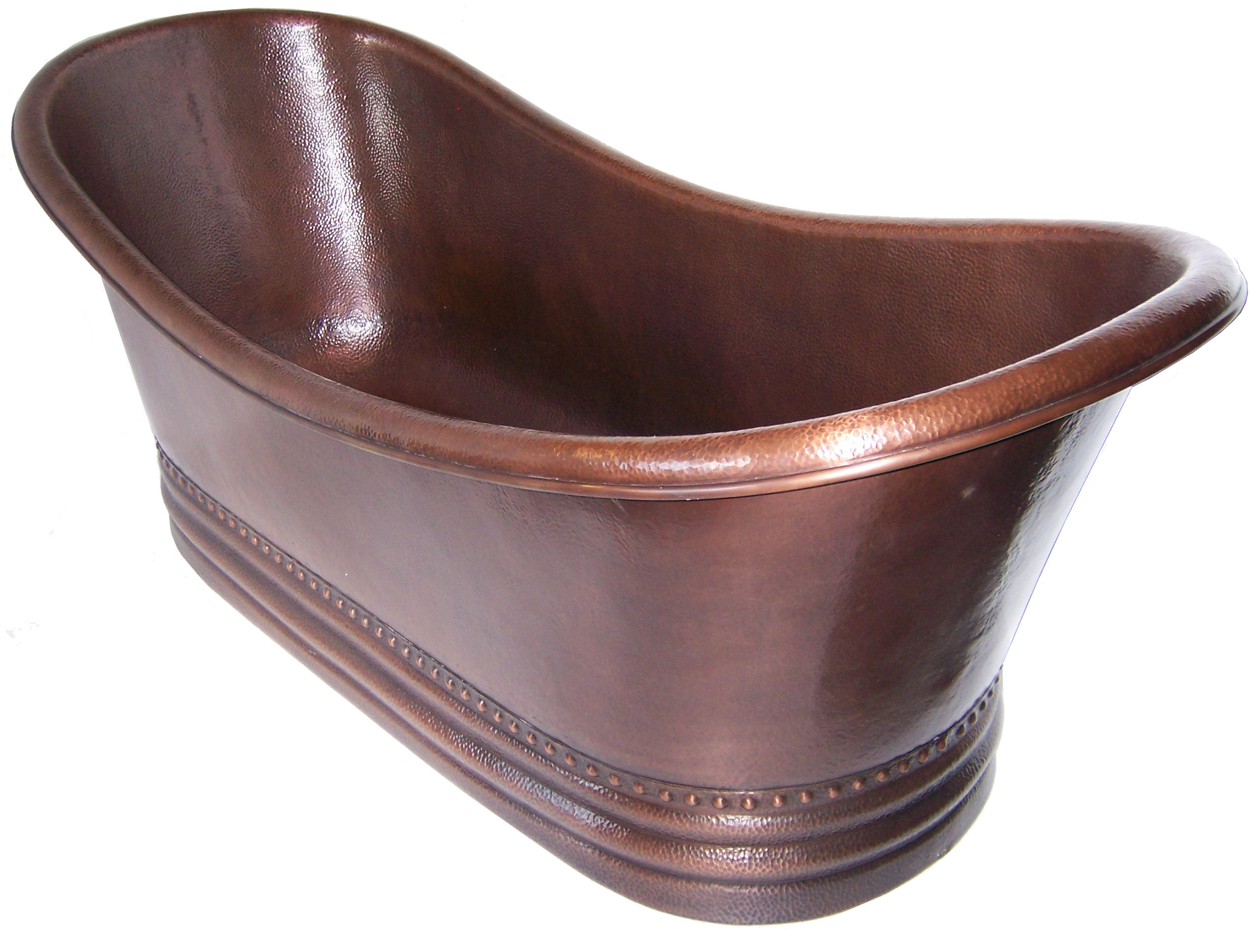 Queen Hammered Copper Bath Tub