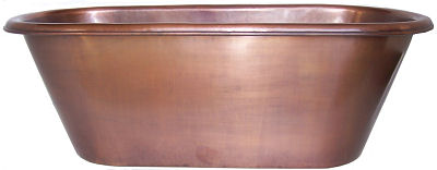 Terra Smooth Copper Tub Details
