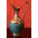 Folk Art Turquoise/Patinado Copper Pitcher