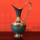 Folk Art Turquoise/Patina Copper Pitcher