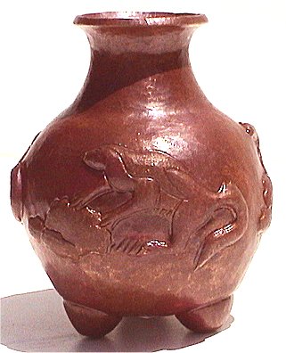 Tiny Three-leg Nature Copper Vase