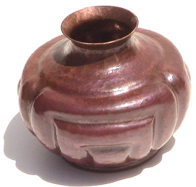 Three-Set Tiny Squared Copper Vases Details