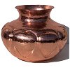 Arts & Crafts Diamond Polished Hammered Copper Vase