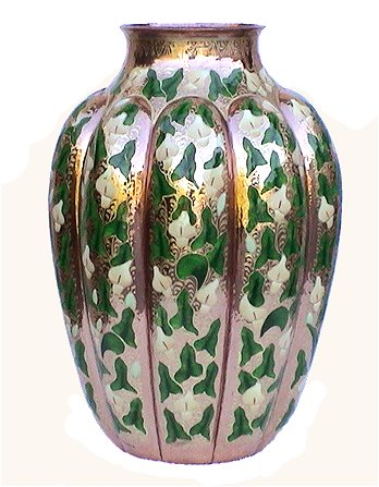 Arts & Crafts Pumpkin Alcatraz Copper Vase