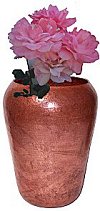 Van Erpe Tall Hammered Copper Vase
