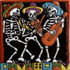 The Mariachi. Day-Of-The-Dead Clay Tile