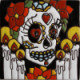 La Catrina Fortune Teller. Day-Of-The-Dead Clay Tile