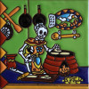 TalaMex Tortilla Maker. Day-Of-The-Dead Clay Tile