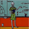 TalaMex The Math Teacher. Day-Of-The-Dead Clay Tile