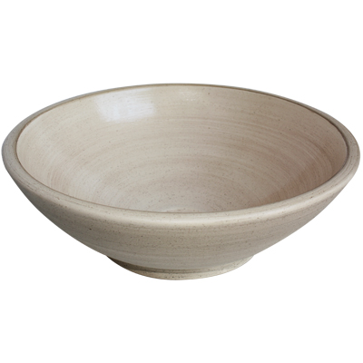 TalaMex Olivos Fango Ivory Ceramic Vessel Sink