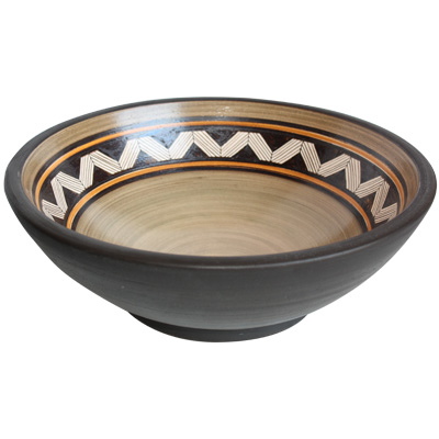 TalaMex Espigas Fango Brown Ceramic Vessel Sink