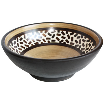 TalaMex Merlo Fango Ivory Ceramic Vessel Sink