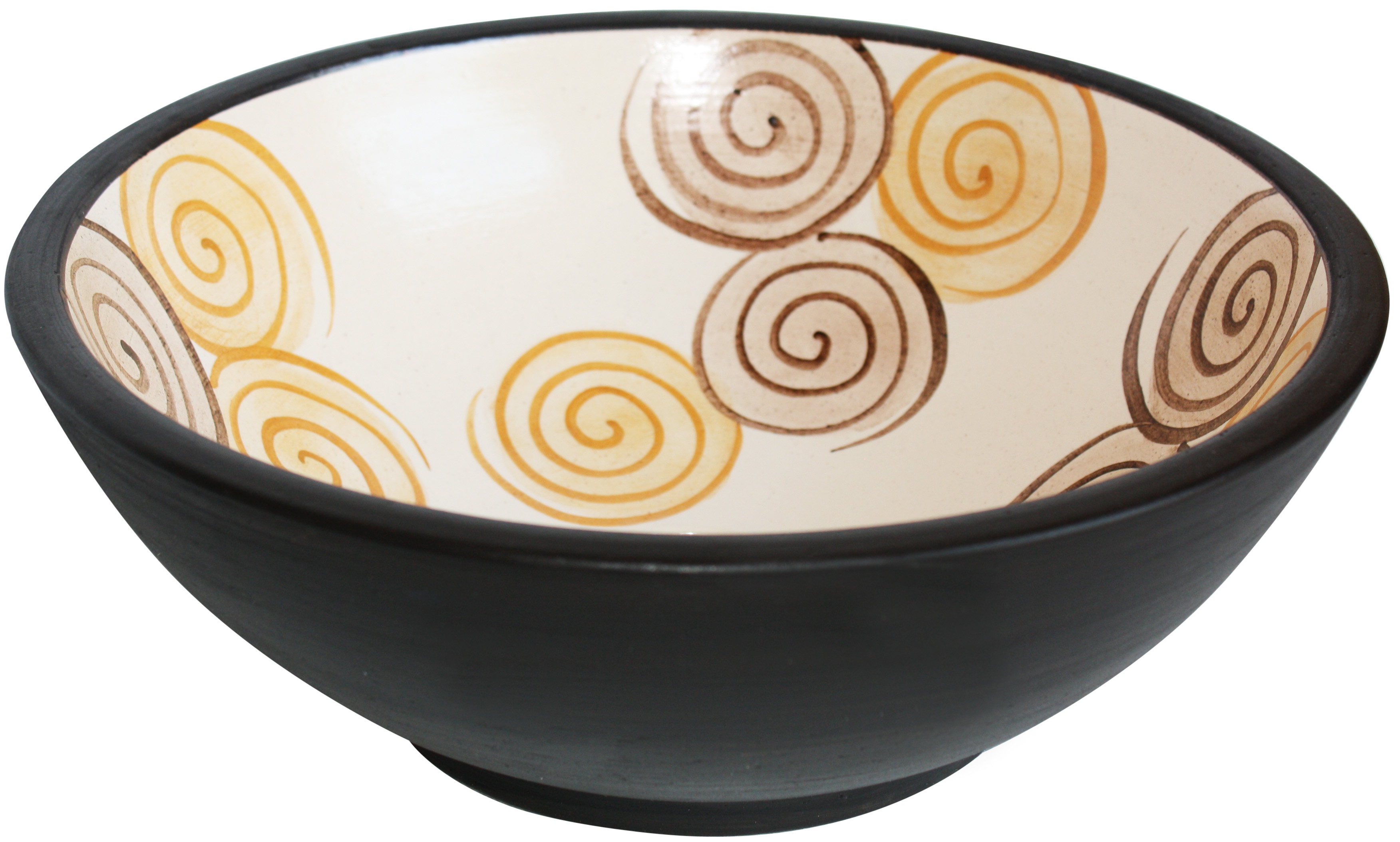 TalaMex Parana Fango Brown Ceramic Vessel Sink