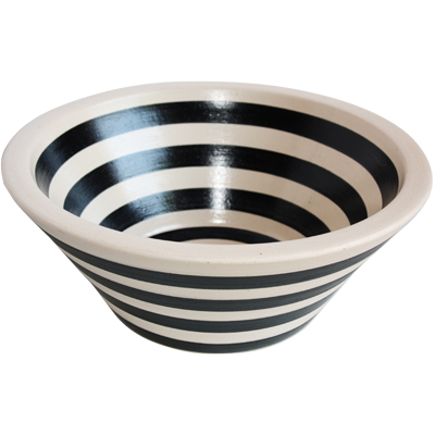 TalaMex Bernal Fango Black Ivory Ceramic Vessel Sink
