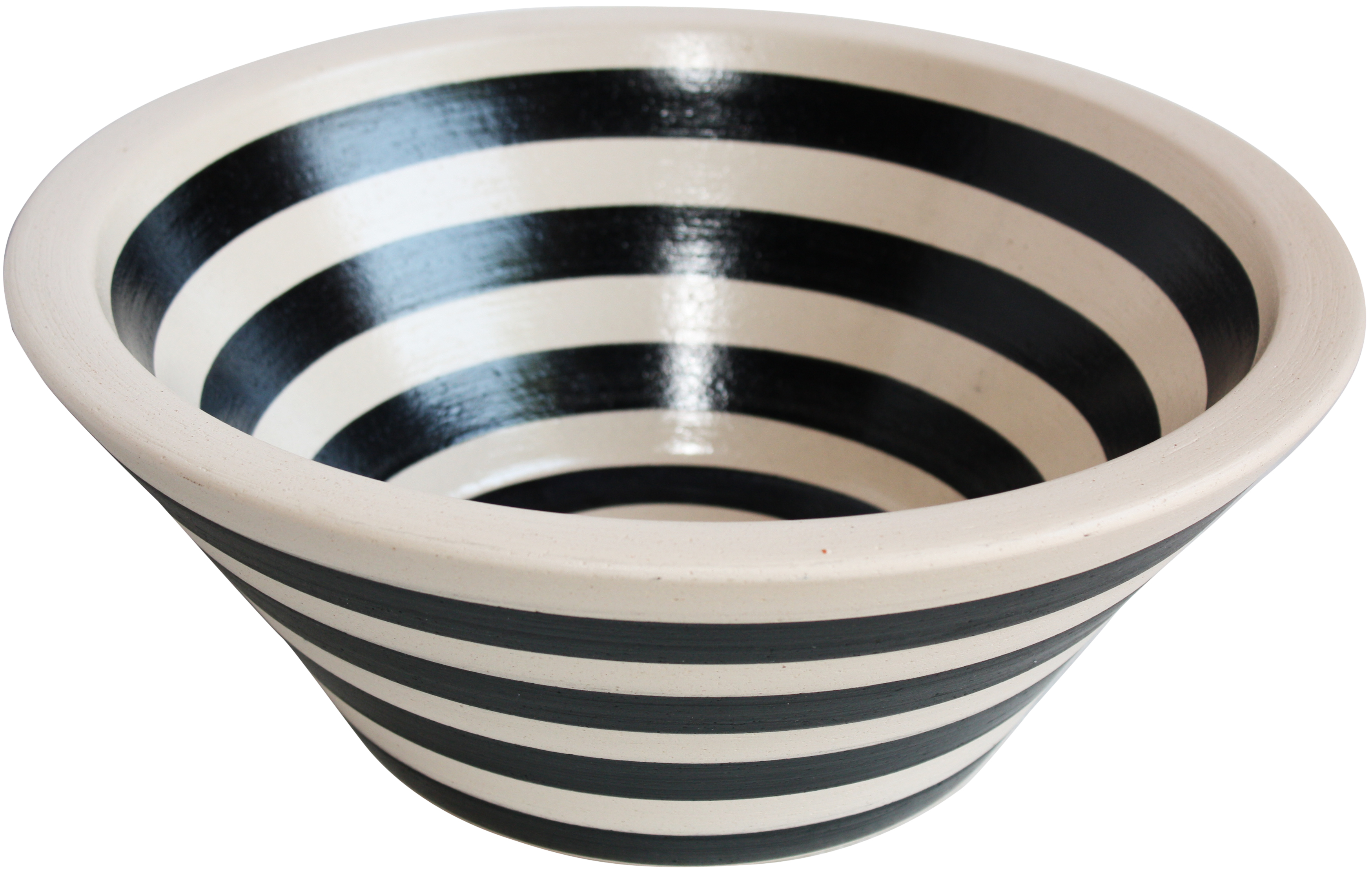 TalaMex Bernal Fango Black Ivory Ceramic Vessel Sink