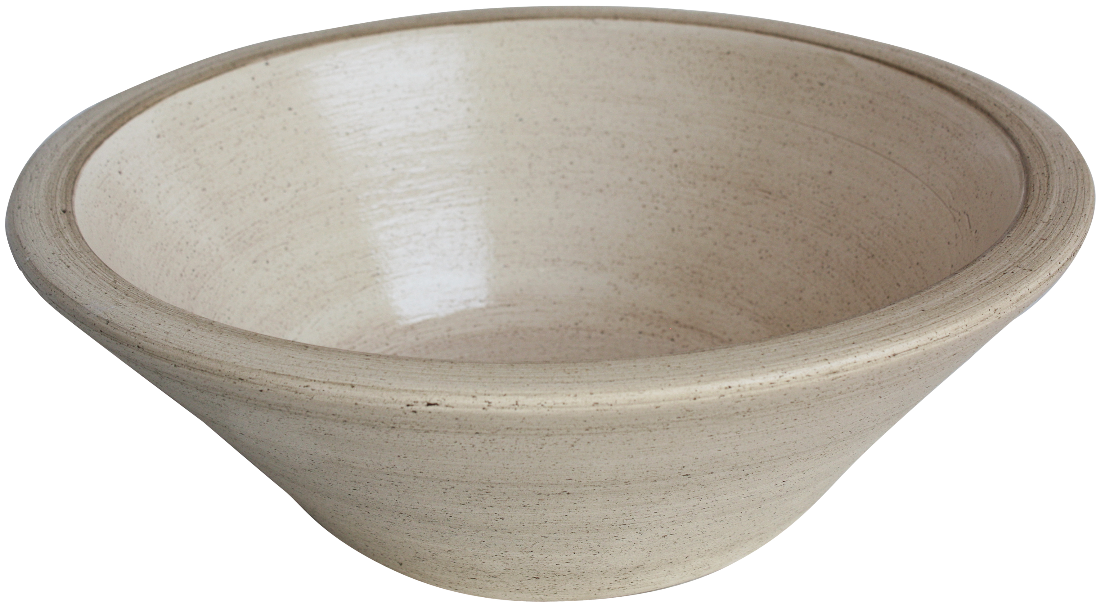 TalaMex Caseros Fango Ivory Ceramic Vessel Sink