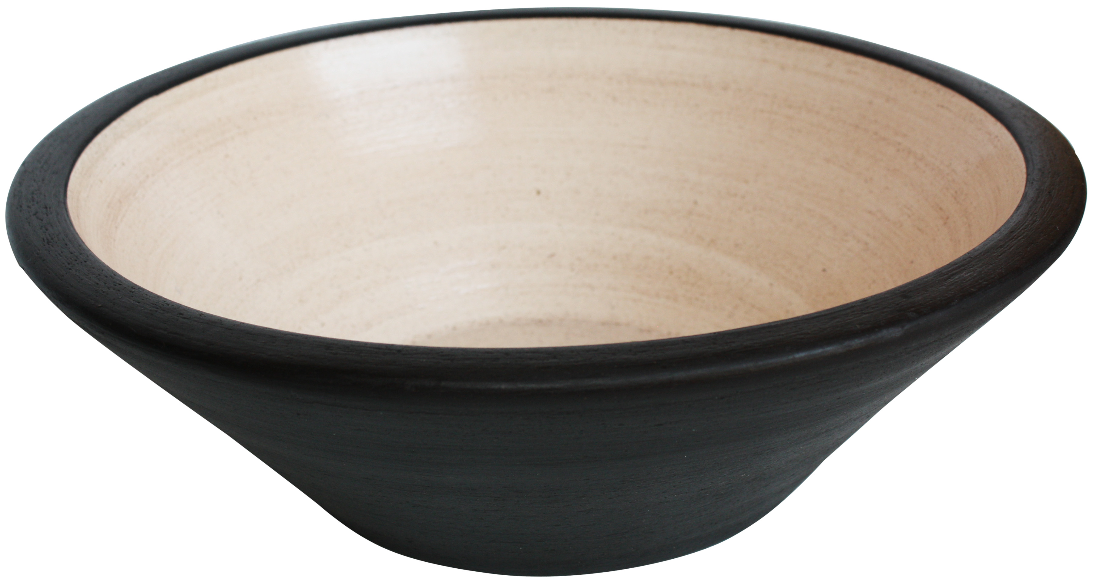 TalaMex Libertad Fango Black Ivory Ceramic Vessel Sink