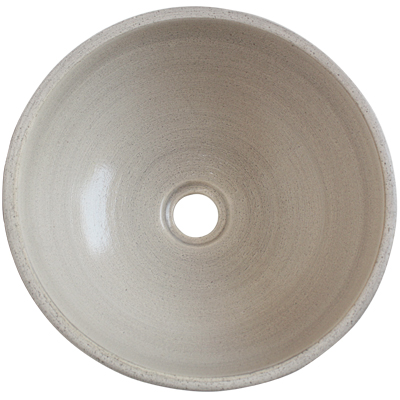 TalaMex Pergamino Fango Ceramic Vessel Sink Close-Up