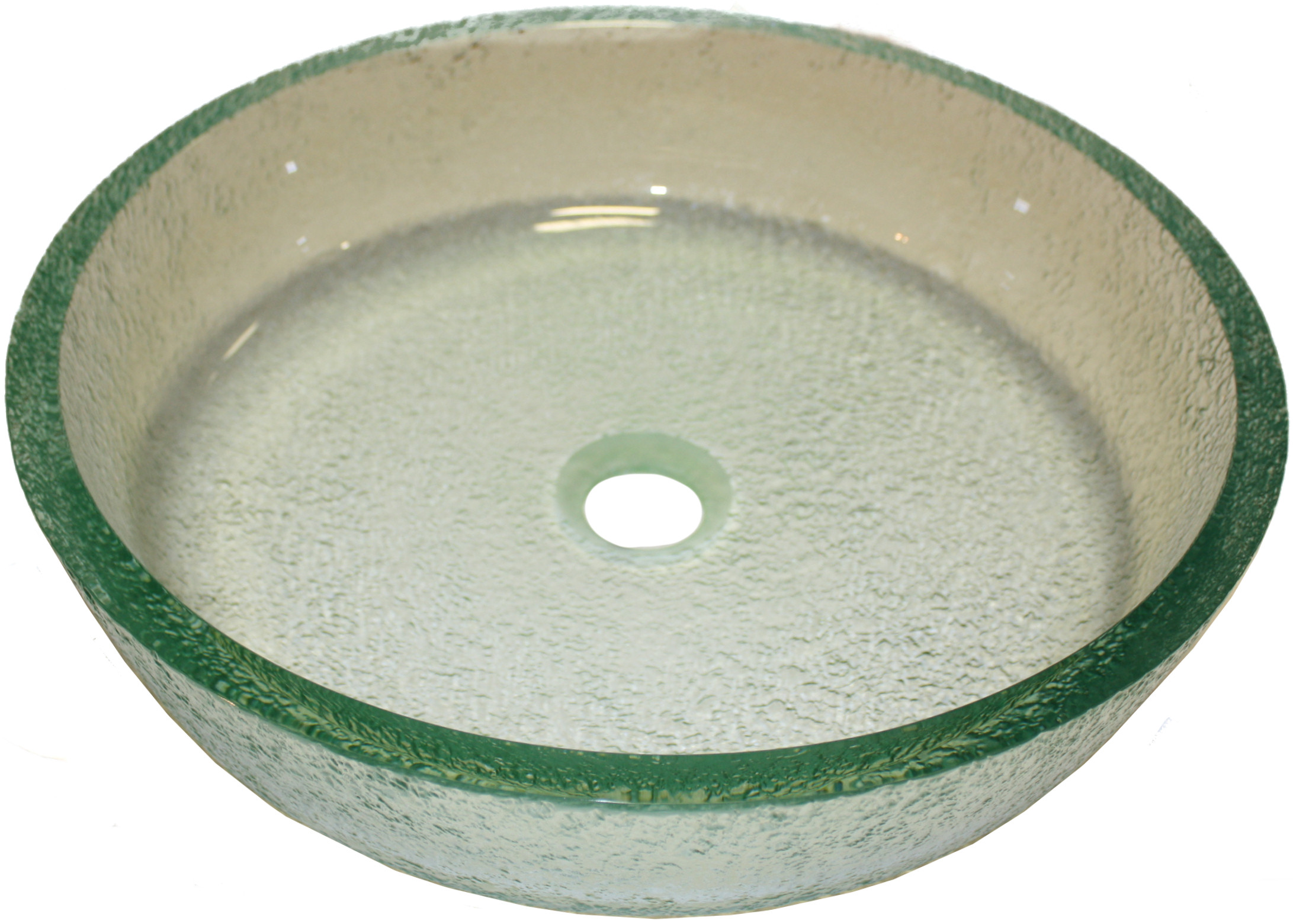 Above Counter Glass Vessel Basin - Frosted