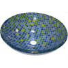 Above Counter Glass Vessel Basin - Mosaic