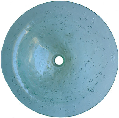 Above Counter Glass Vessel Basin - Water Drops Close-Up