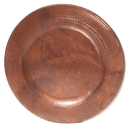 Hand Hammered Natural Copper Plate