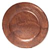 Hand Hammered Natural Copper Plate