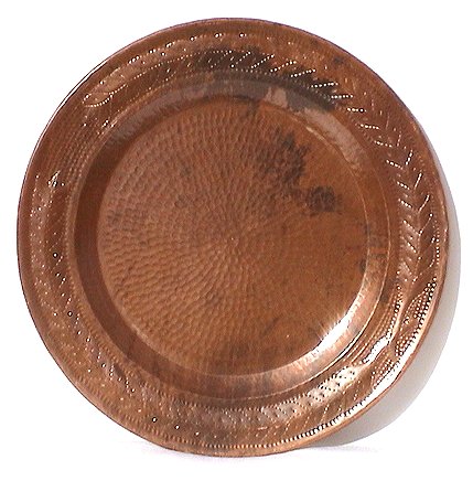 Sun Hammered Copper Plate