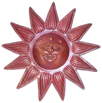 Hammered Natural Copper Sunface