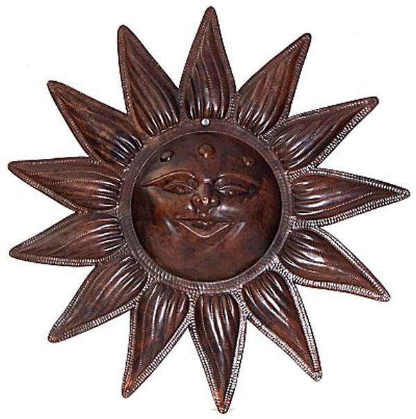 Hammered Weathered Copper Sunface