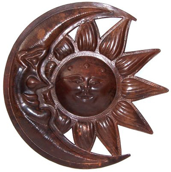 Eclipse Hammered Weathered Copper Sunface