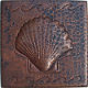 Shell Hammered Copper Tile