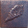 Turret Shell Hammered Copper Tile