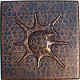 Snail Hammered Copper Tile