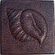 Conch Shell Hammered Copper Tile