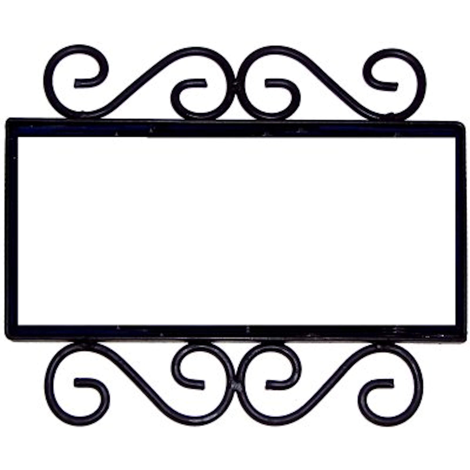 Wrought Iron House Number Frame Desert 3-Tiles