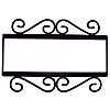 Wrought Iron House Number Frame Colonial 4-Tiles