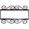 Wrought Iron House Number Frame Bouquet-Blue 3-Tiles