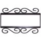 Wrought Iron House Number Frame Bouquet-Blue 3-Tiles
