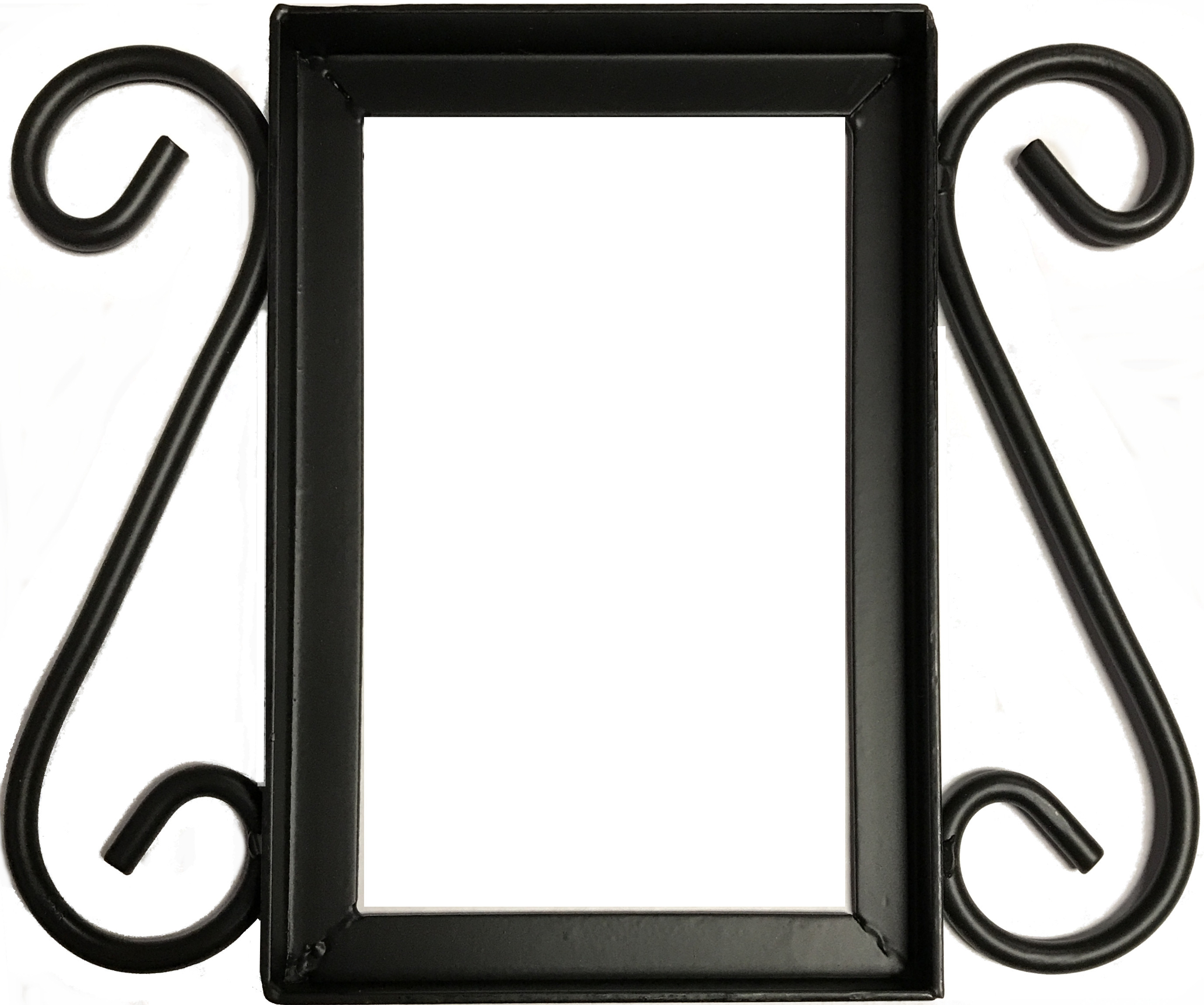 Wrought Iron House Number Frame Mission 1-Tile