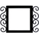 Wrought Iron House Number Frame Villa 2-Tiles