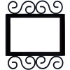 Wrought Iron House Number Frame Villa 3-Tiles