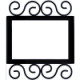 Wrought Iron House Number Frame Villa 3-Tiles