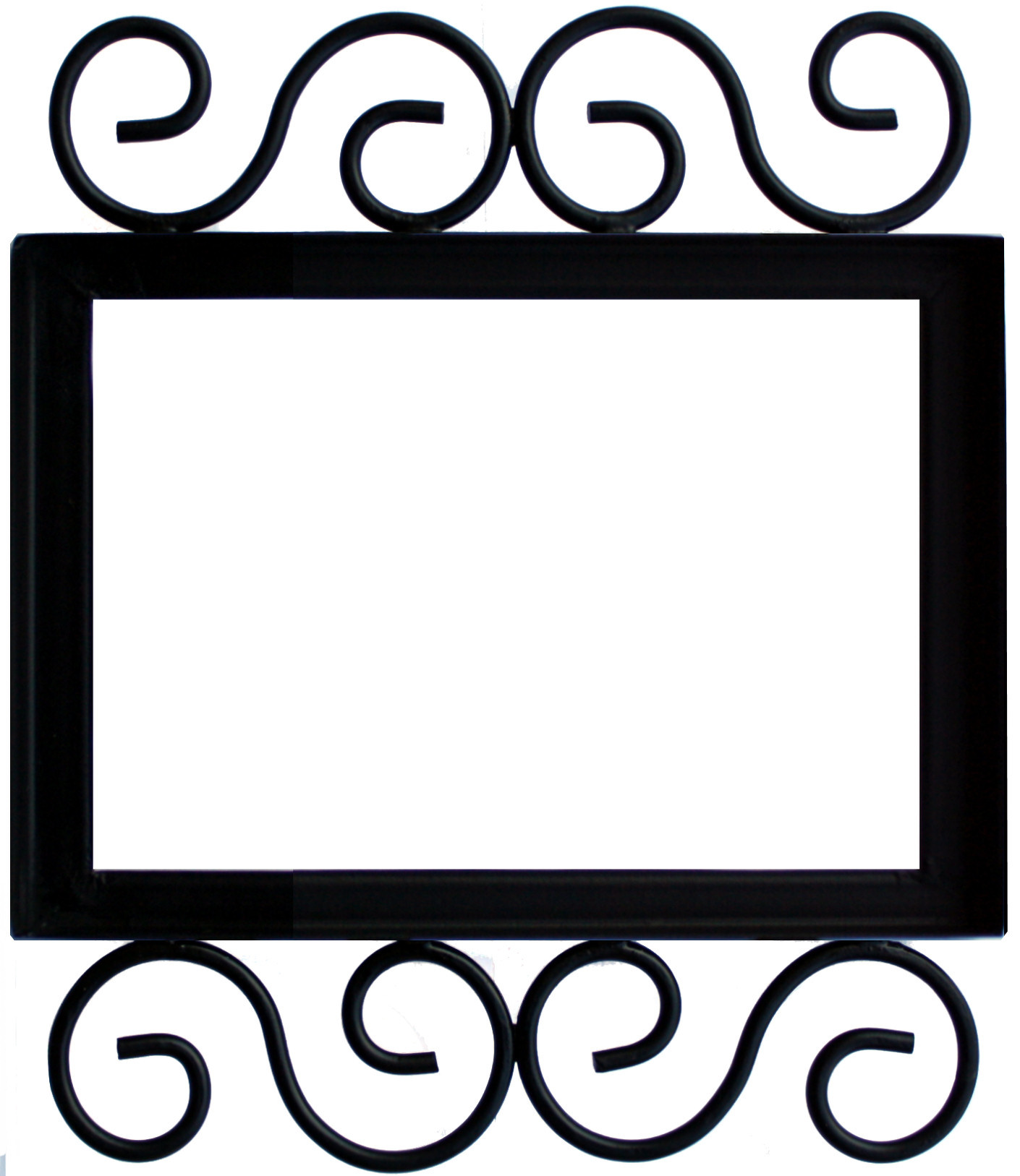 Wrought Iron House Number Frame Villa 3-Tiles