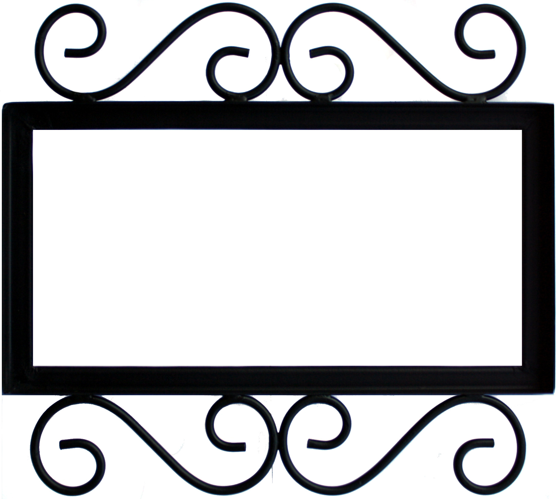 Wrought Iron House Number Frame Villa 4-Tiles