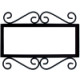 Wrought Iron House Number Frame Villa 5-Tiles