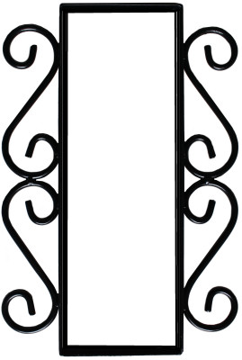 Wrought Iron Vertical House Number Frame Desert 2