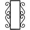 Wrought Iron House Number Vertical Frame Mission 2-Tiles